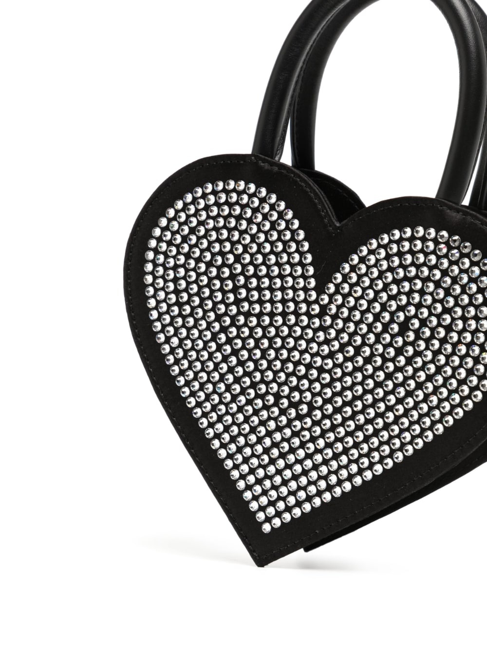 crystal-embellished heart-shape bag - 4