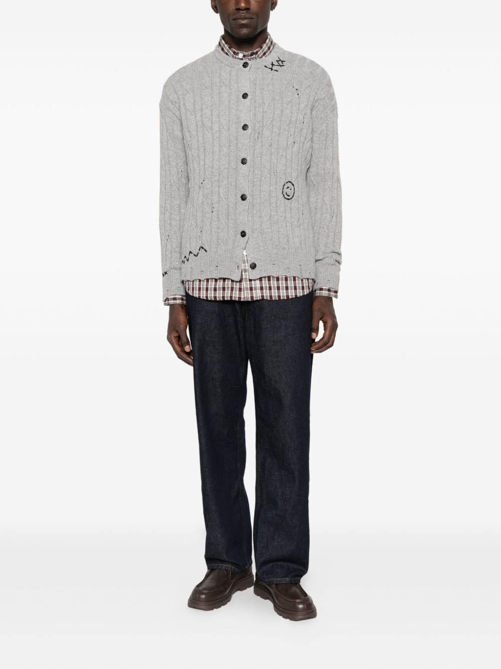 cable-knit cardigan - 2