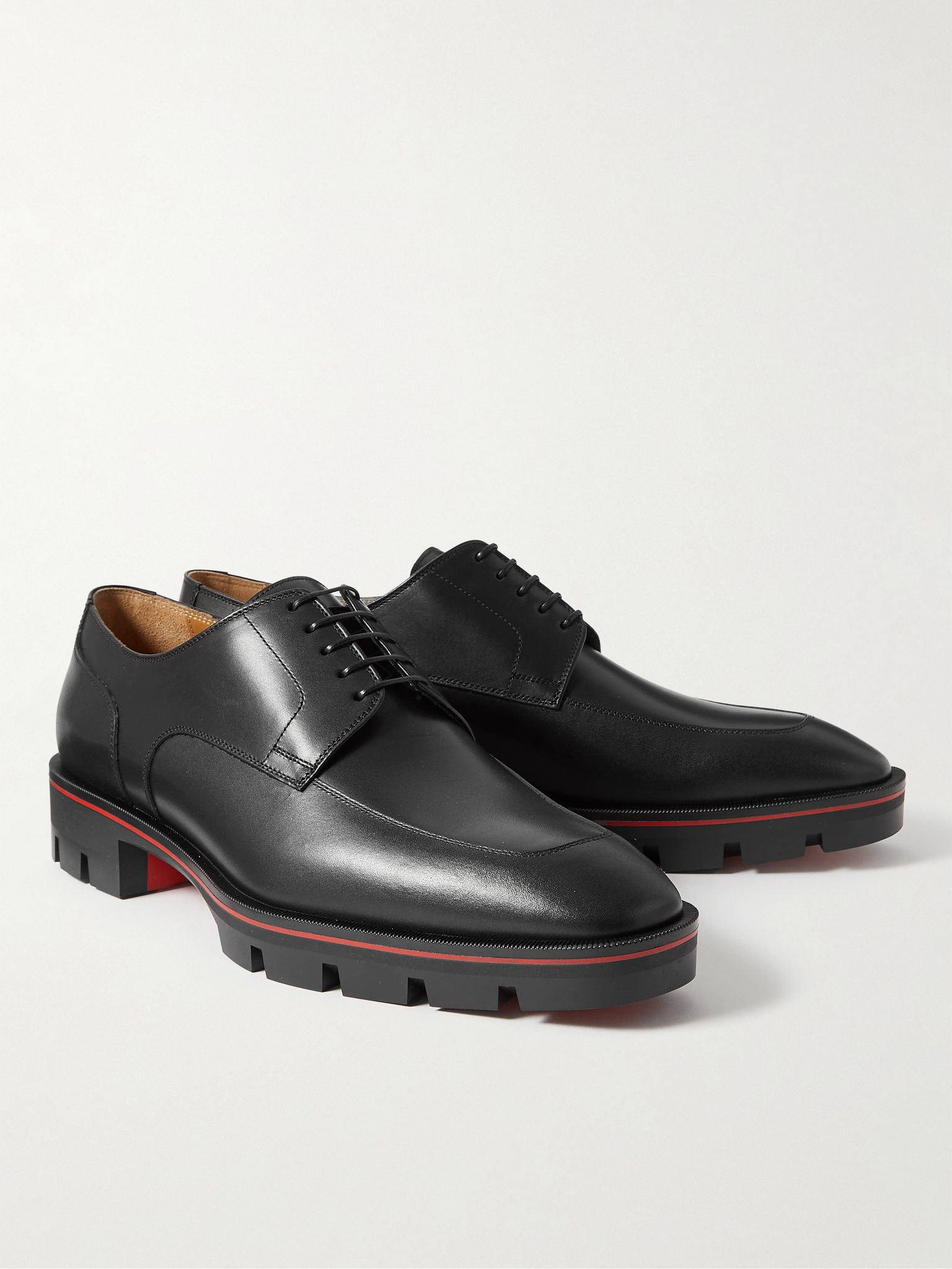 Davisol Leather Derby Shoes Black - 4