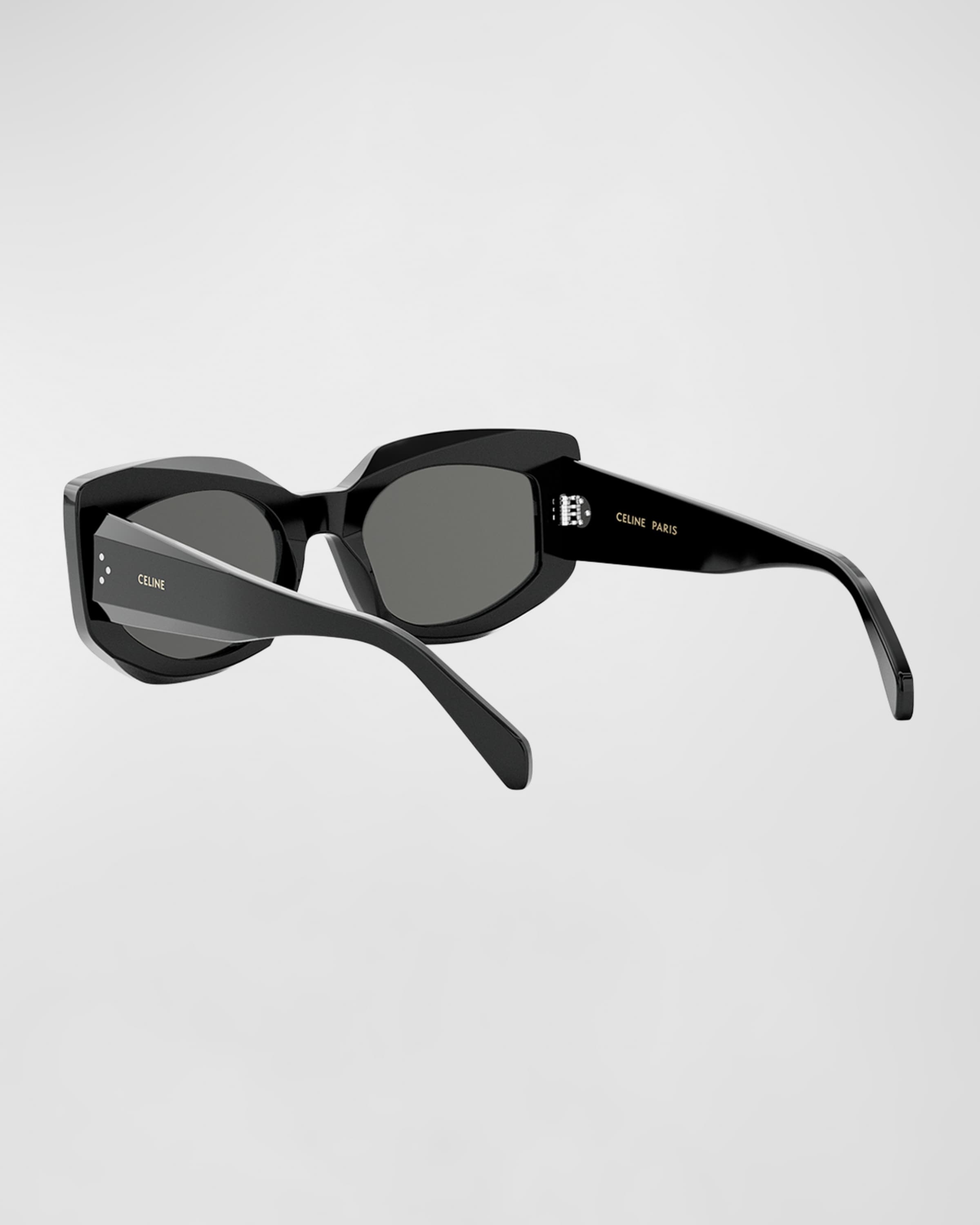 Bold 3 Dots Acetate Butterfly Sunglasses - 2