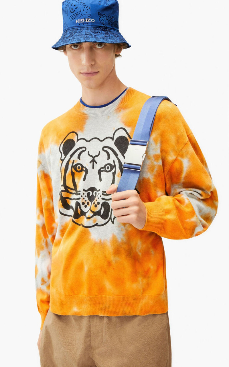 KENZO K-Tiger tie-dyed jumper outlook