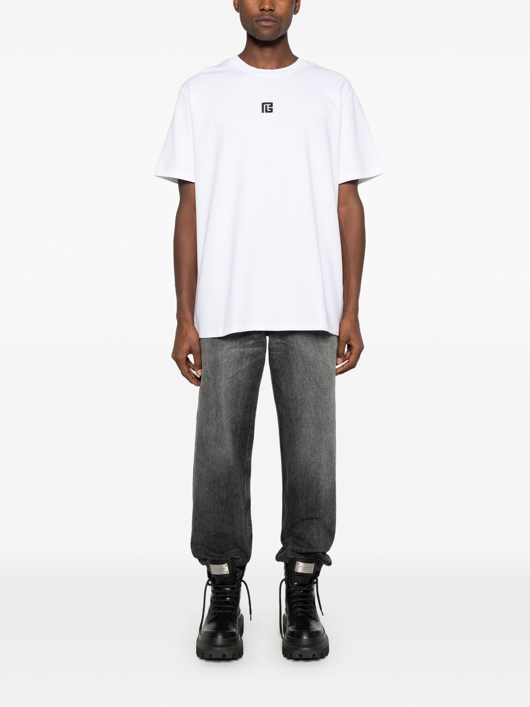 Logo-embroidered T-shirt - 3