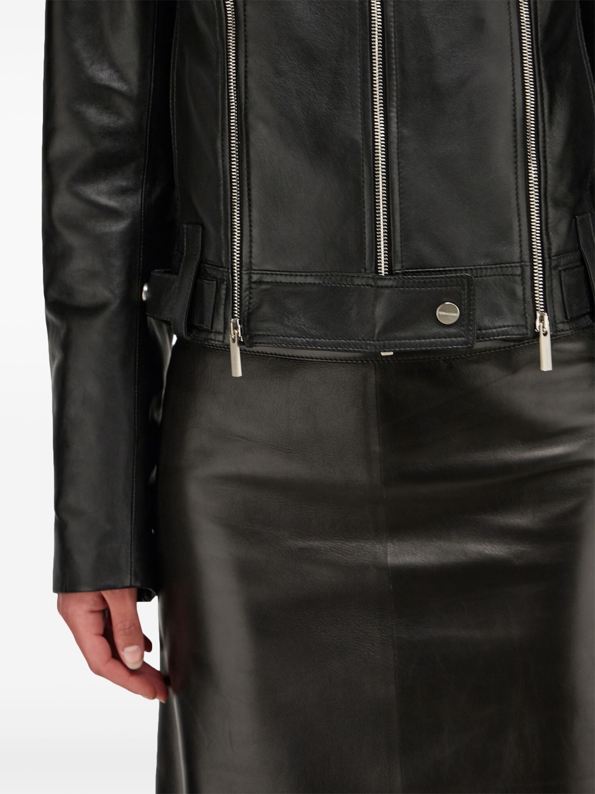 Leather Biker Jacket - 3