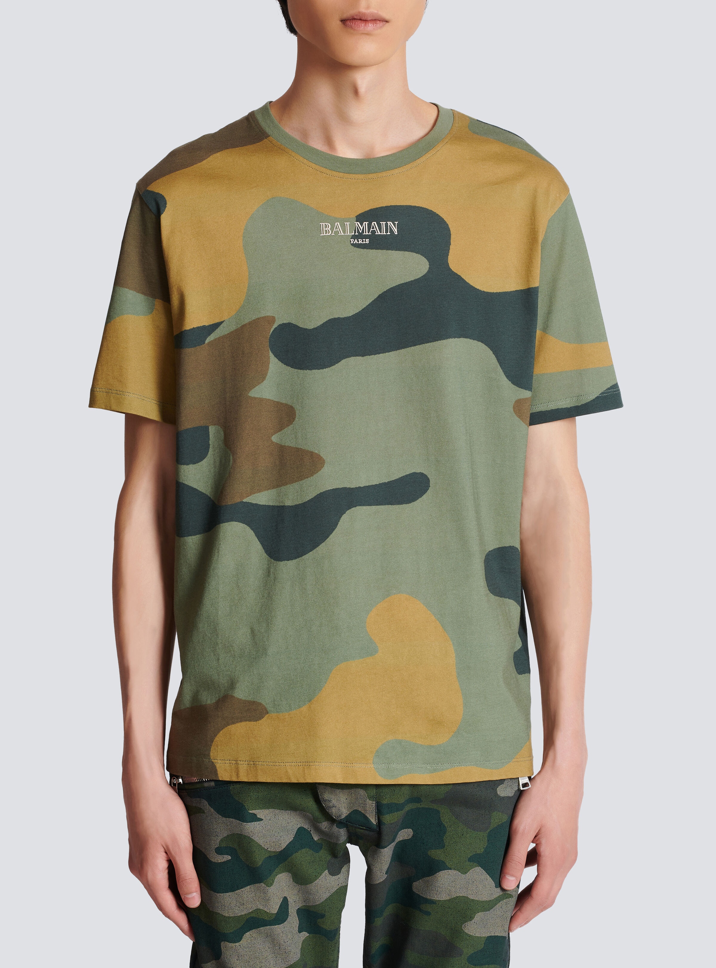 Camouflage Vintage Balmain T-shirt - 5