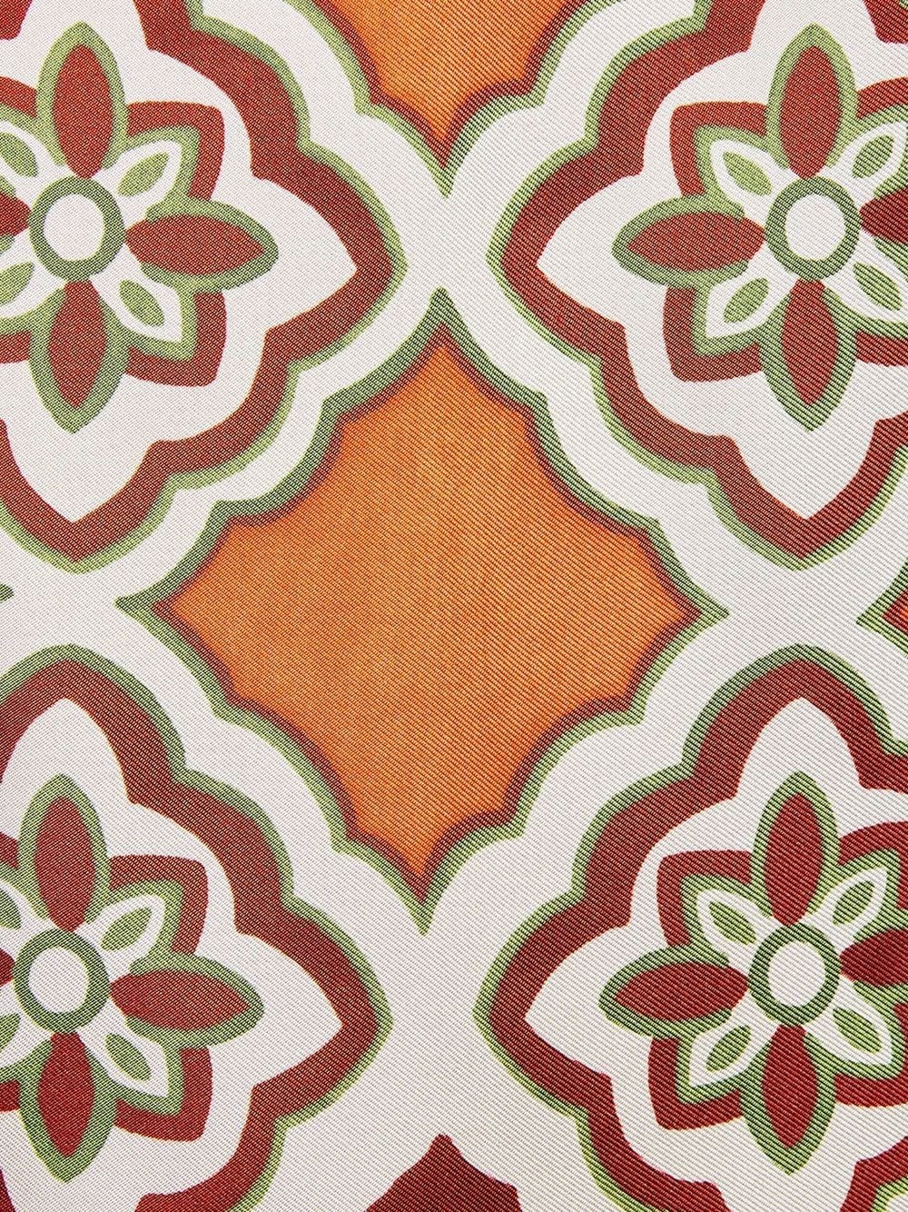 San Carlo asymmetric printed silk blouse - 4