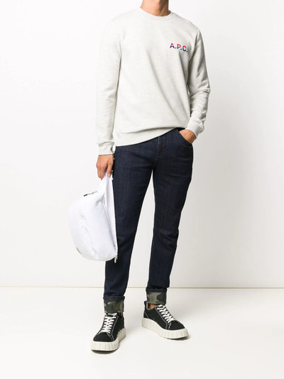 A.P.C. Michel logo-print cotton sweatshirt outlook