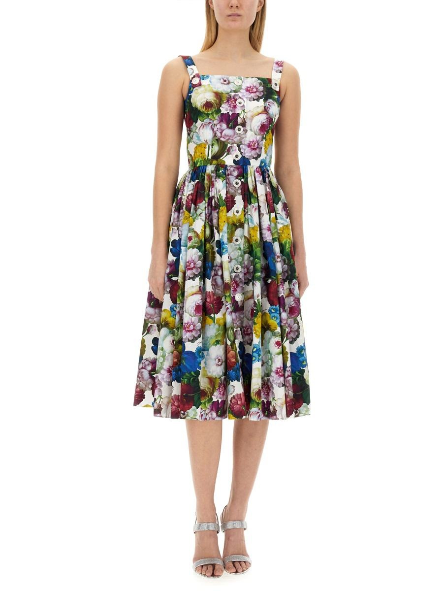 DOLCE & GABBANA BUSTIER MIDI DRESS - 2