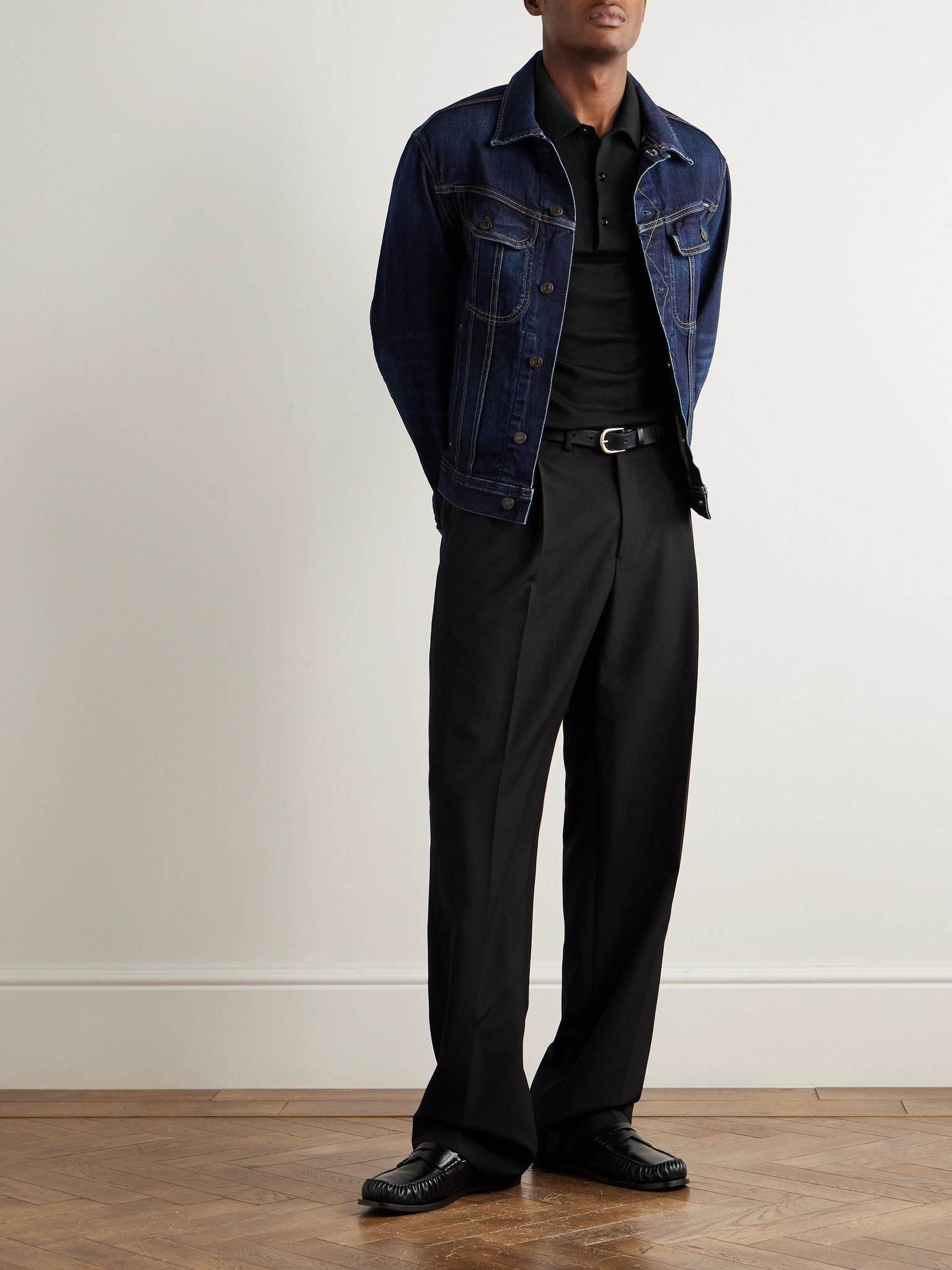 Cashmere and Silk-Blend Polo Shirt Black - 2