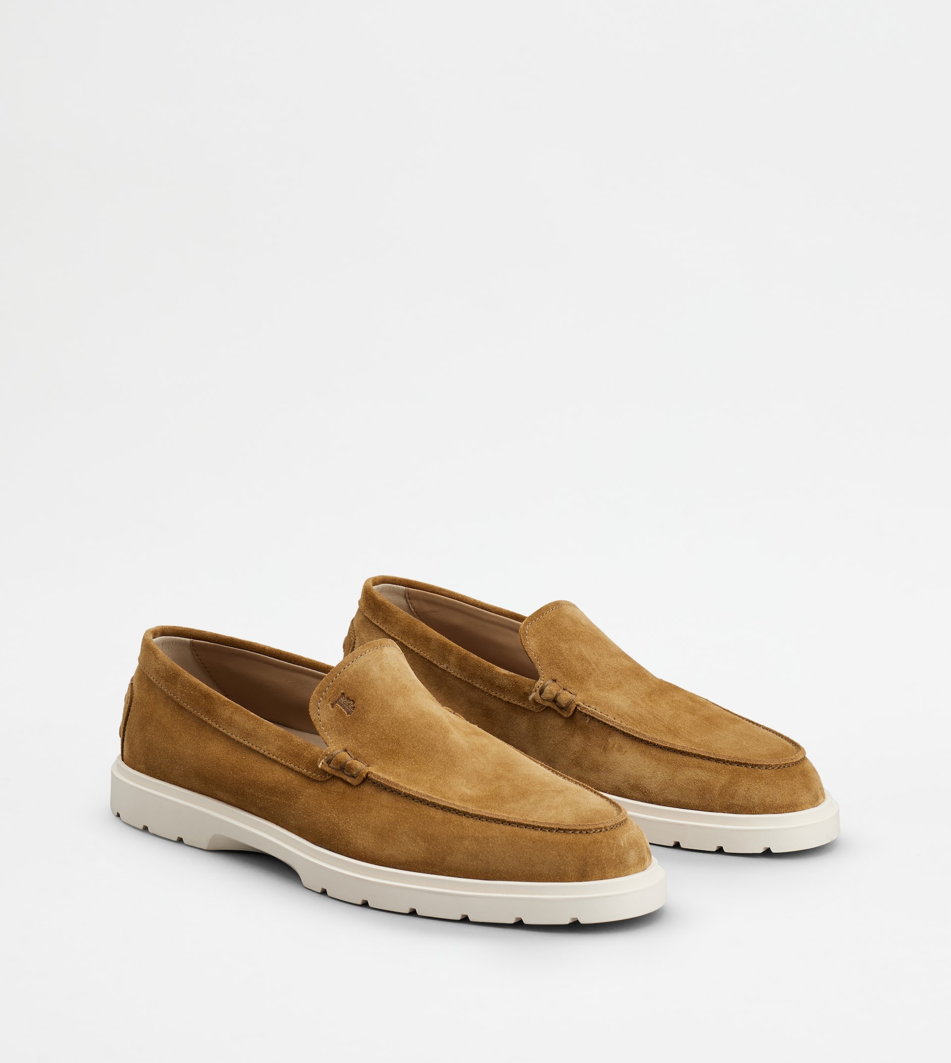 SLIPPER LOAFERS IN SUEDE - BROWN - 3