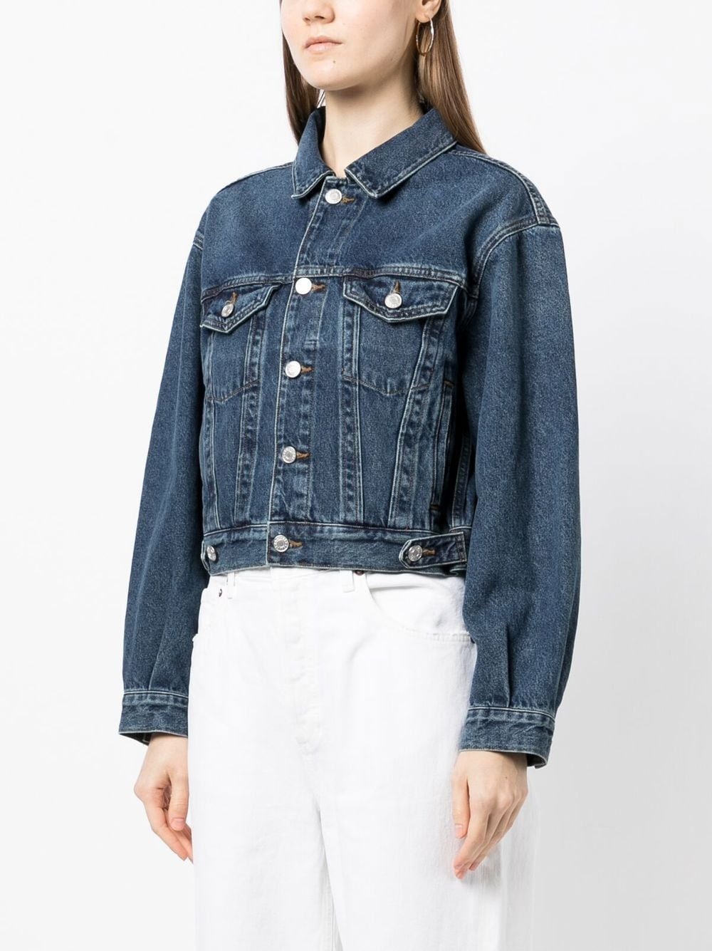 adjustable-fit denim jacket - 3