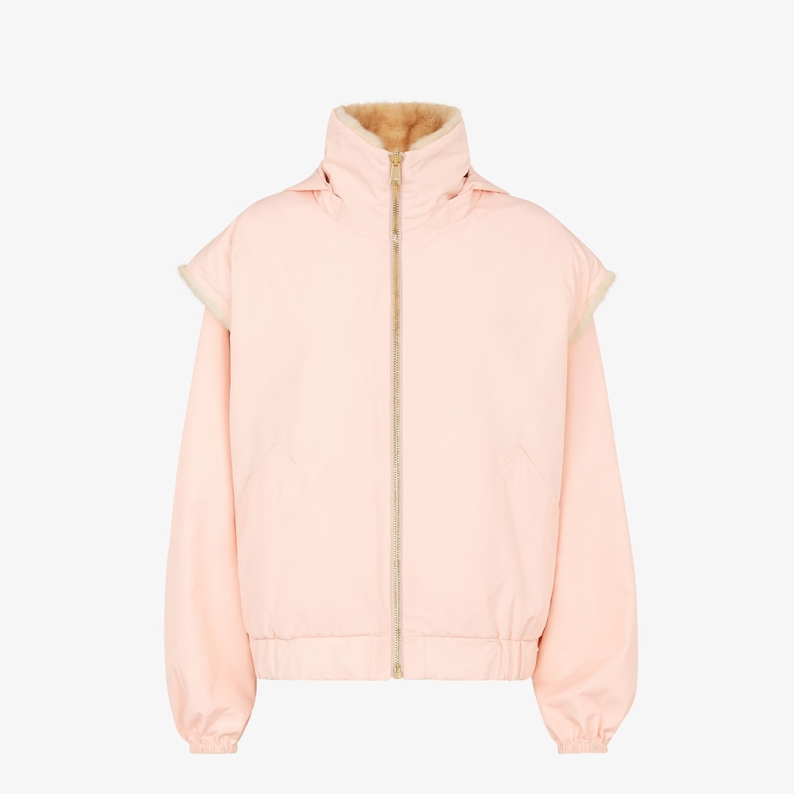 Mink and pink nylon vest - 6