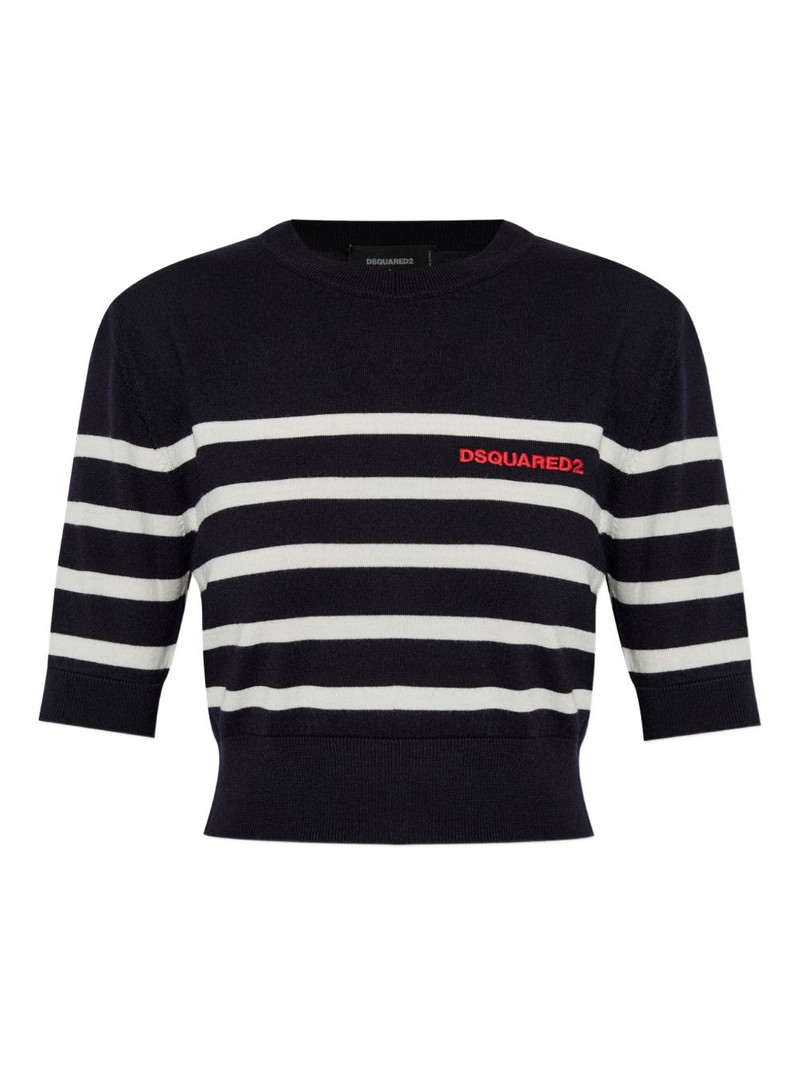 embroidered-logo T-shirt 1