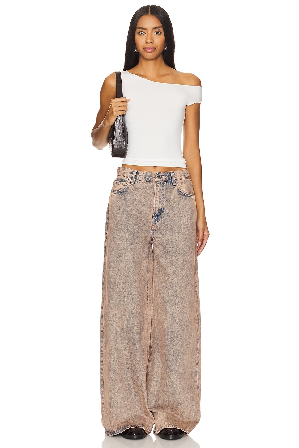 Luna Mid Rise Baggy Wide Leg - 5