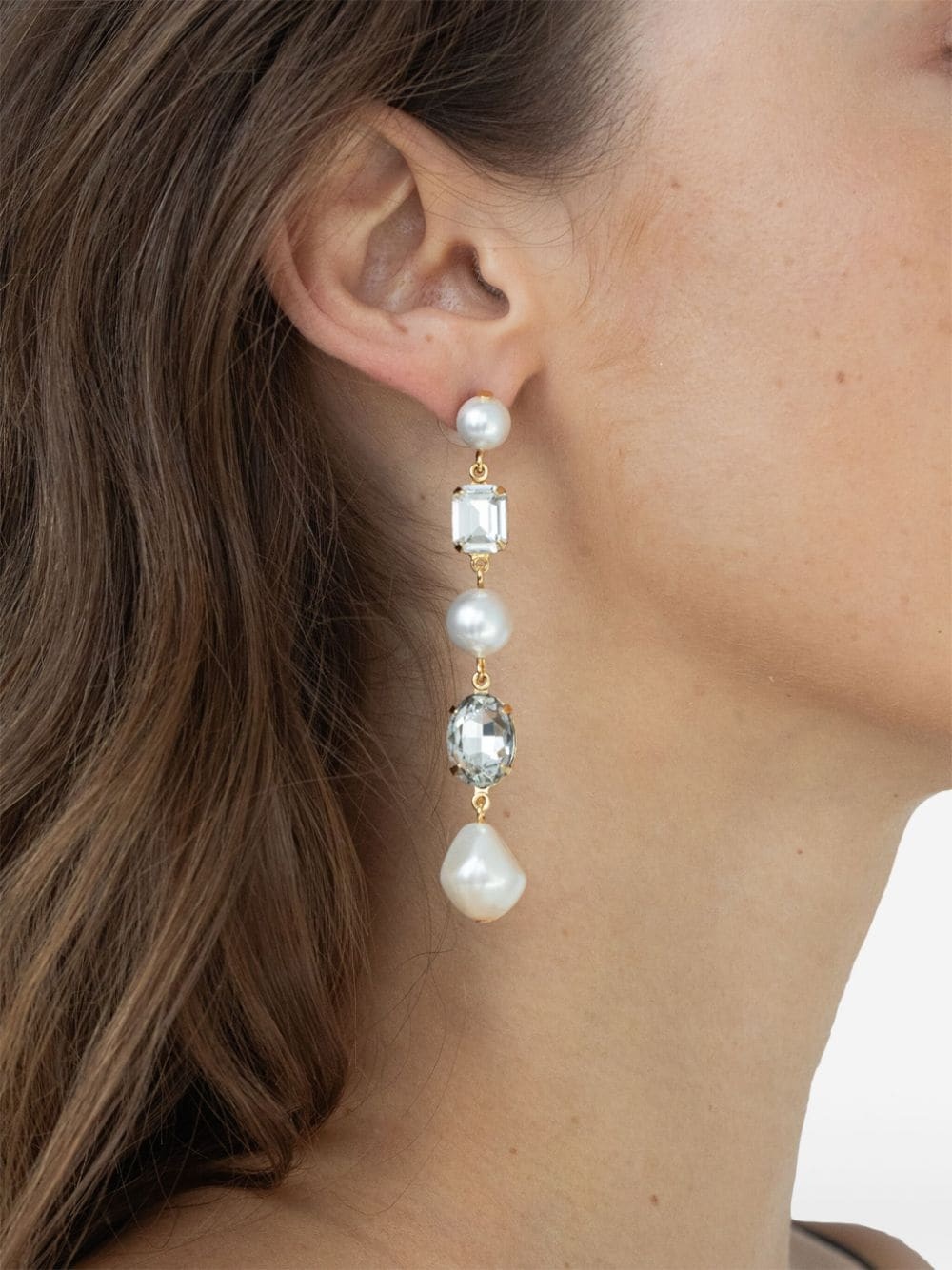 Yara embellished drop earrings - 3