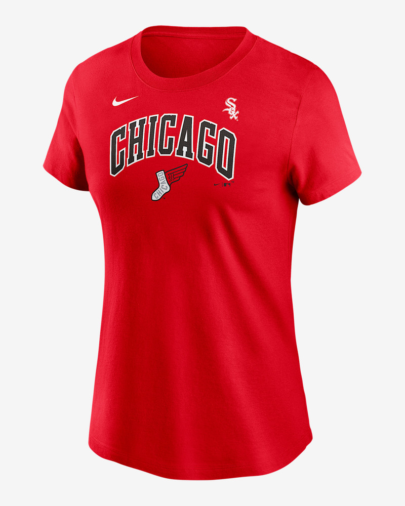 Luis Robert Jr. Chicago White Sox City Connect Fuse Women's Nike MLB T-Shirt 1