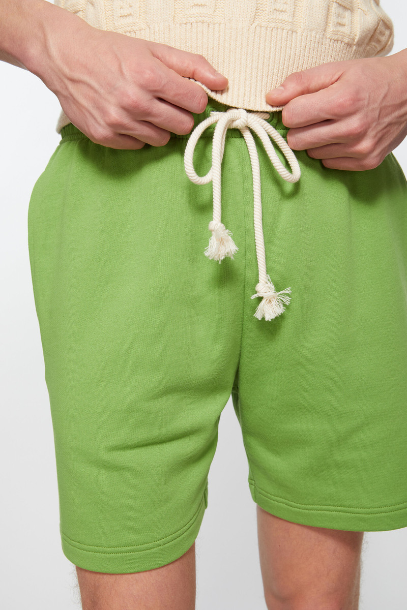 Fleece shorts - Herb green 5