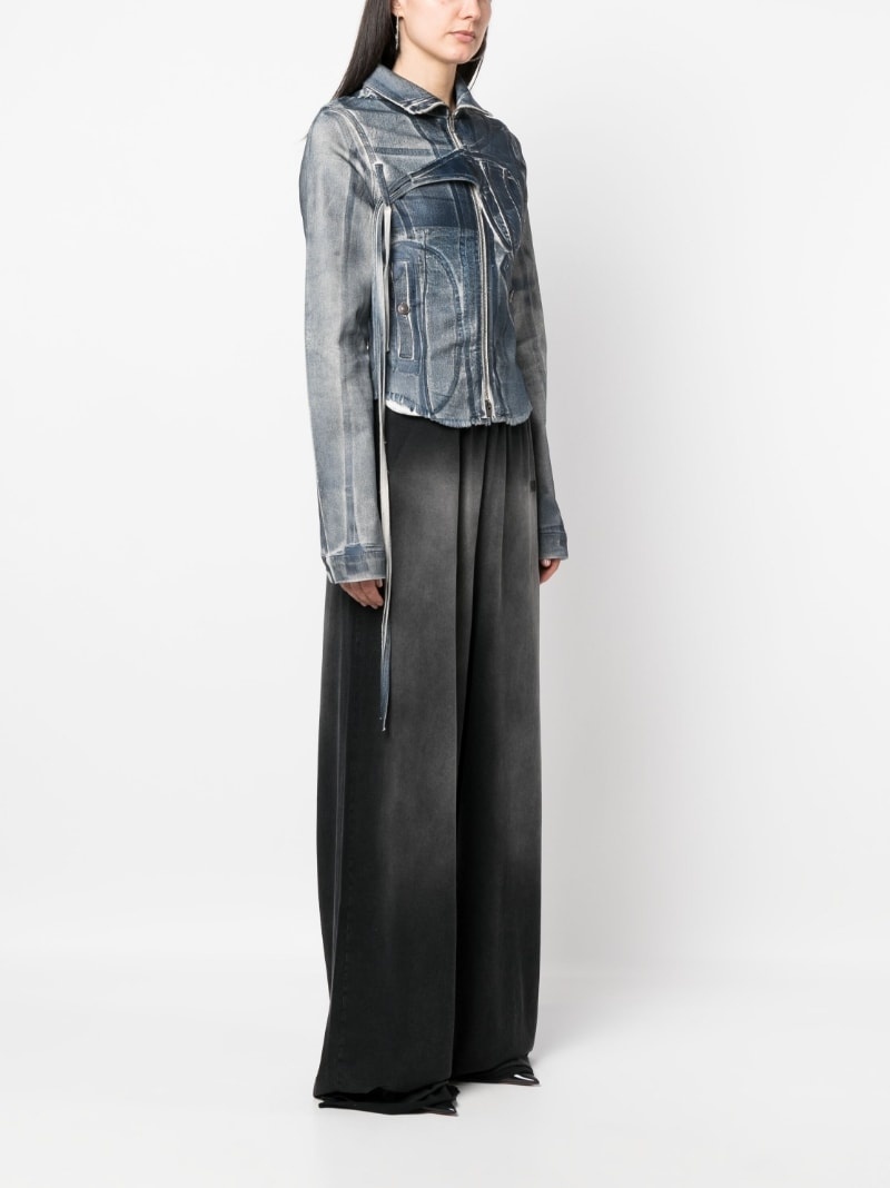 faded denim jacket - 3