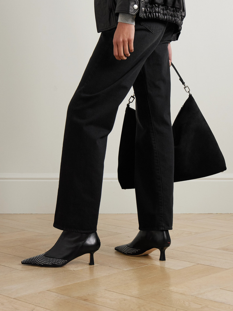 Aeyde Sila Studded Leather Ankle Boots outlook