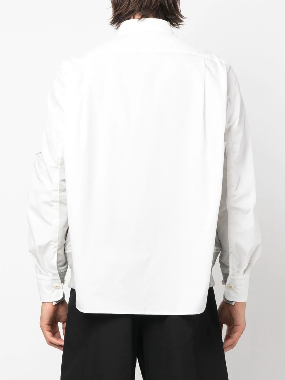 side-zip long-sleeved shirt - 4