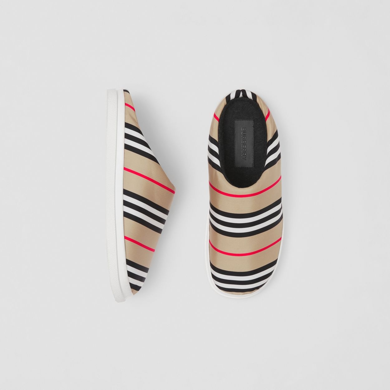 Icon Stripe Nylon Slippers - 1