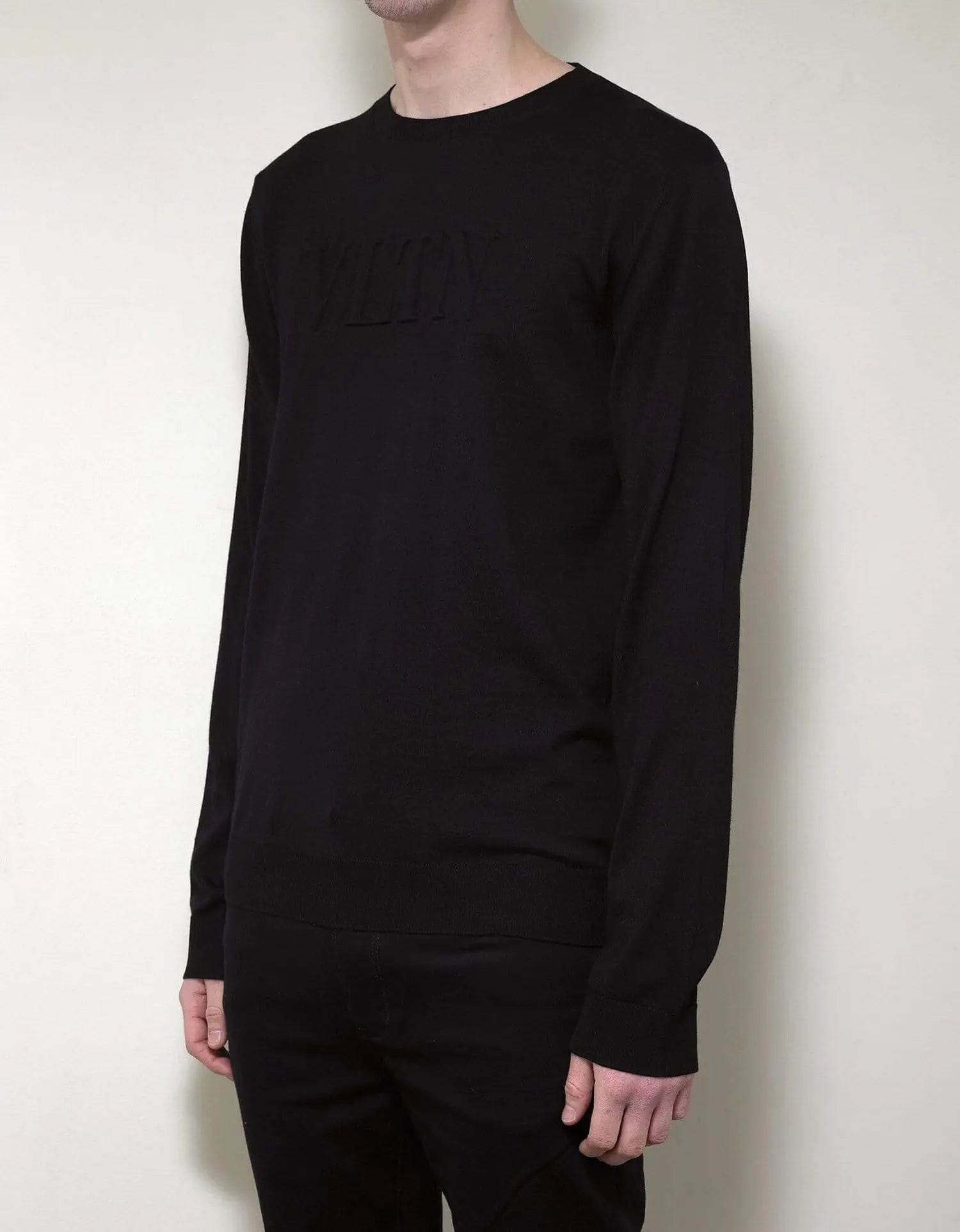 Valentino Valentino Garavani Black VLTN Logo Wool Sweater - 5