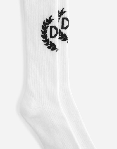 Dolce & Gabbana Stretch cotton socks with DG logo outlook