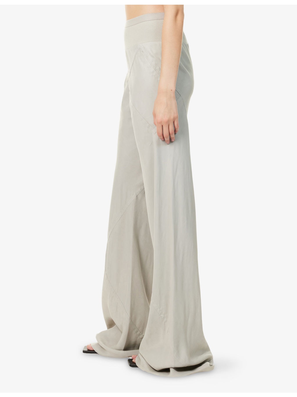 Bias Straight-Leg Woven Trousers - 3