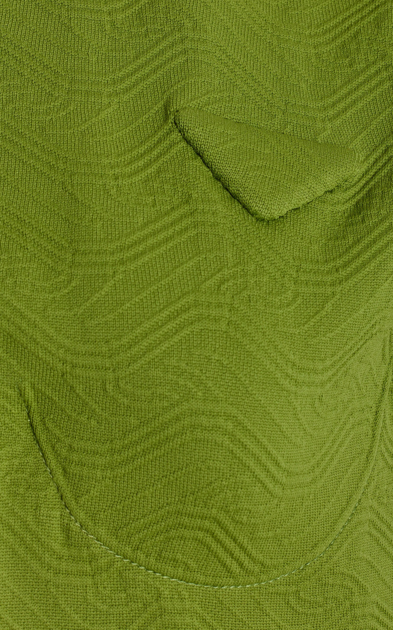 Bra-Detailed Jacquard Top green 5