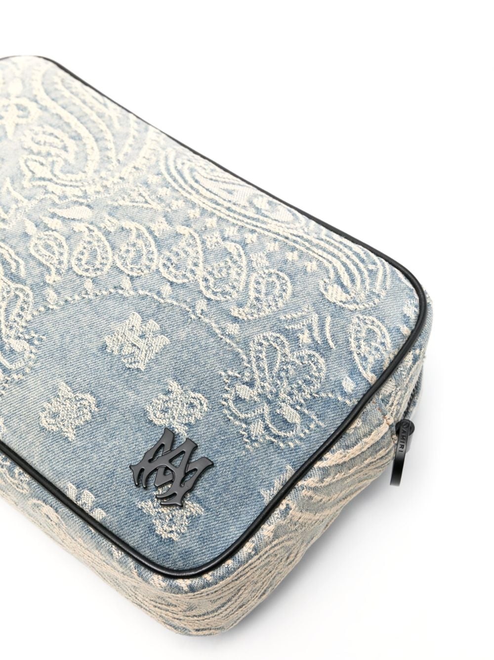 Bandana-jacquard denim camera bag - 4