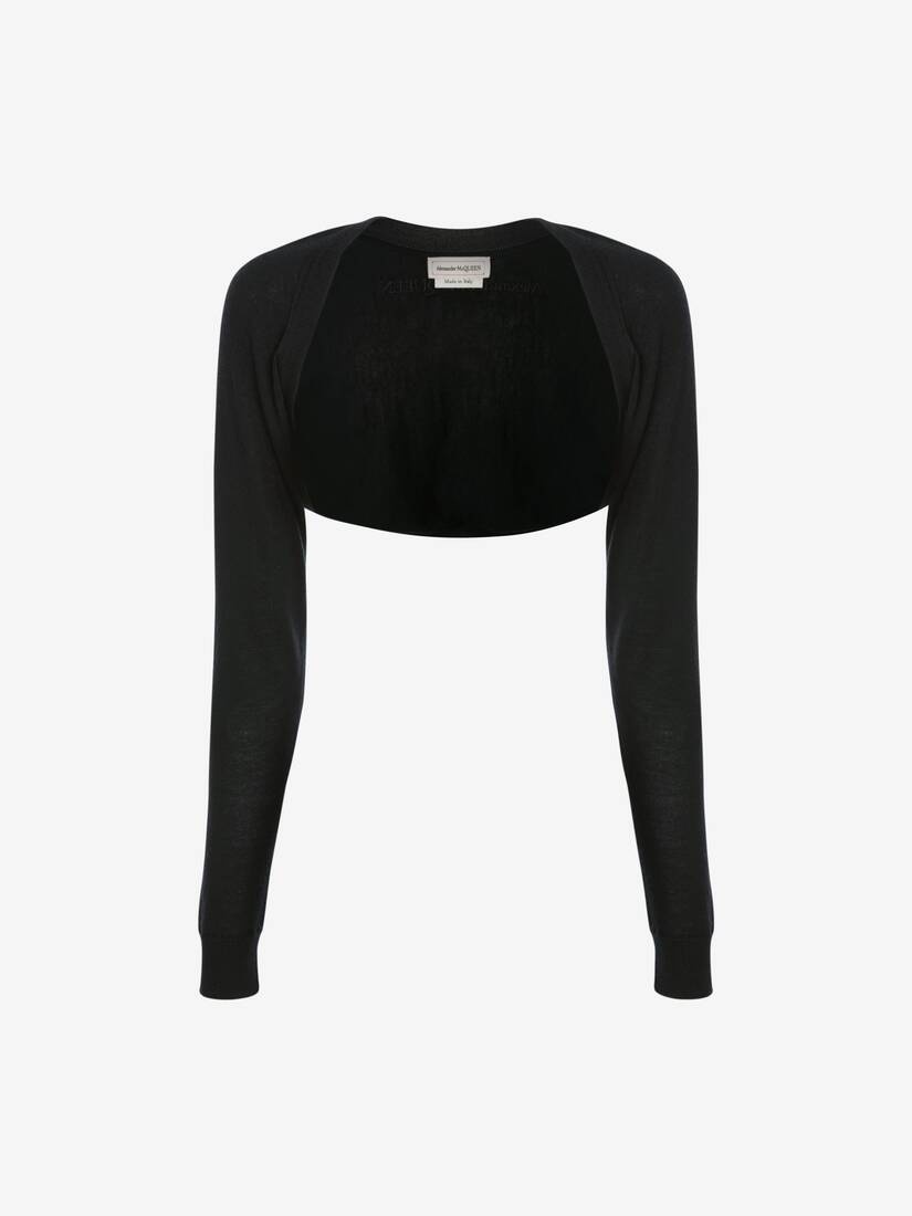 Cashmere Shrug in Black - 1