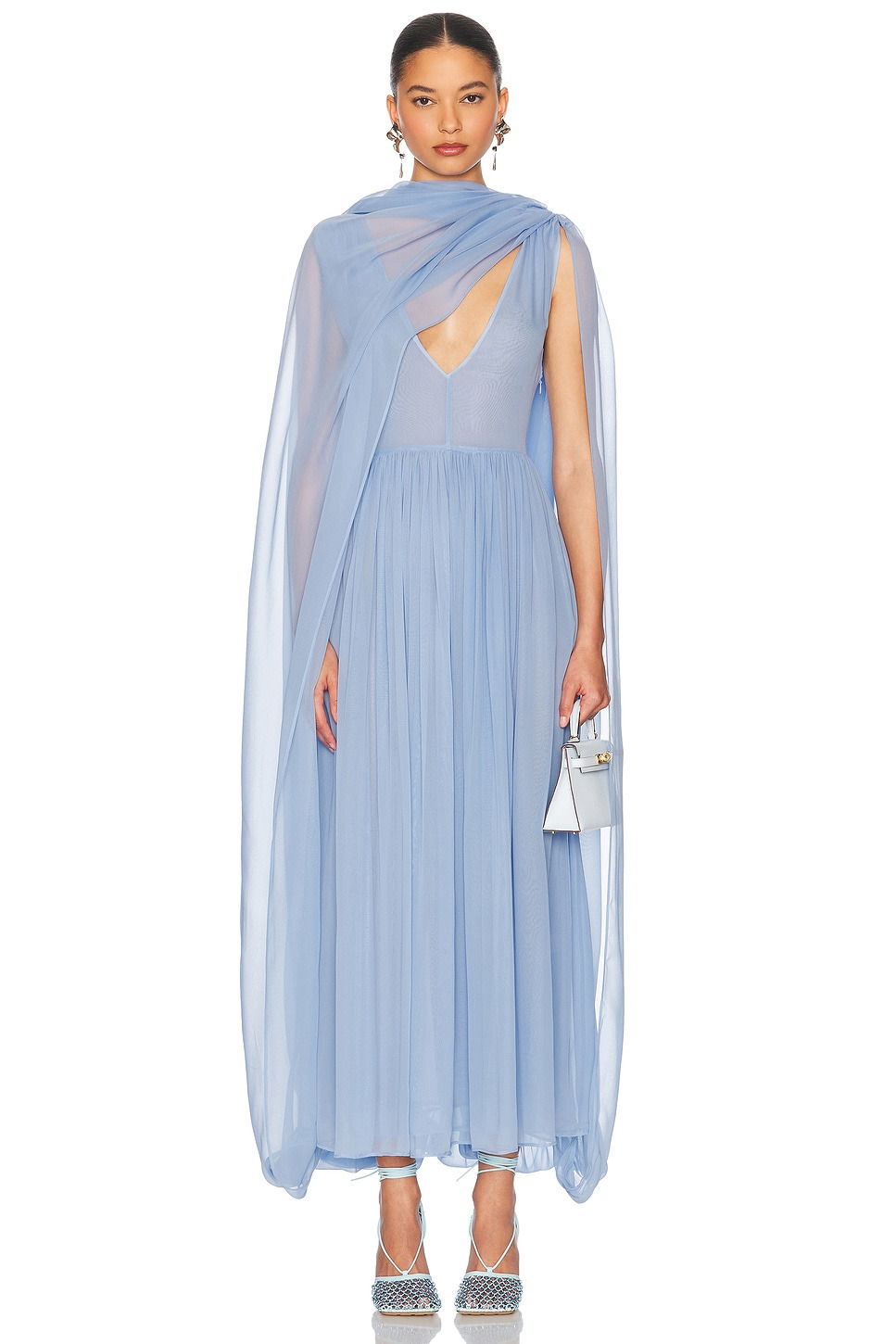 The Sabine Dress in Silk Chiffon - 3
