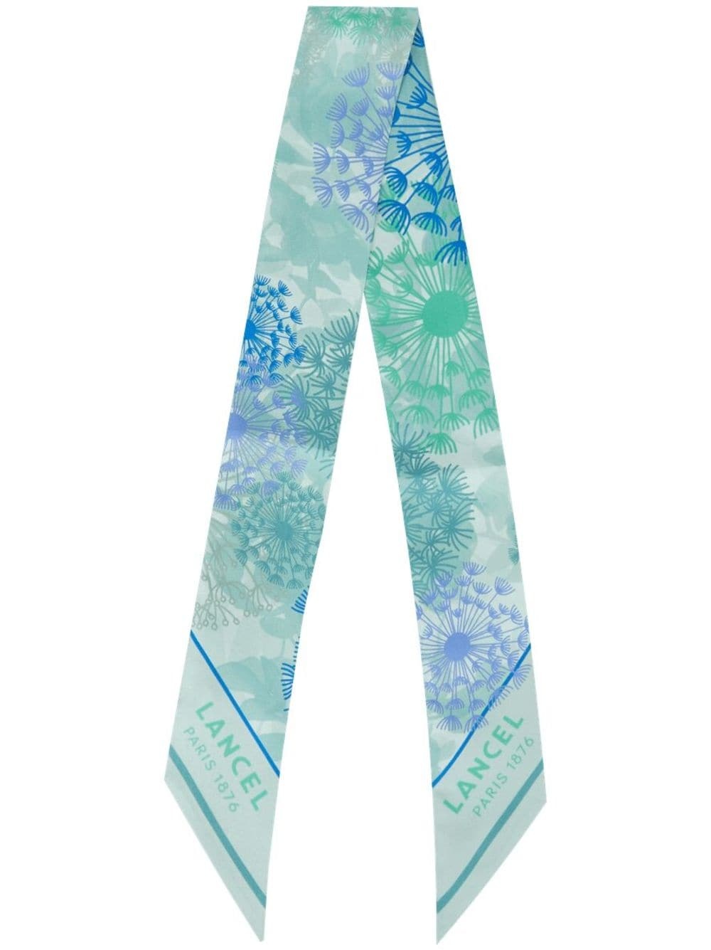 Fireworks-print silk scarf - 1