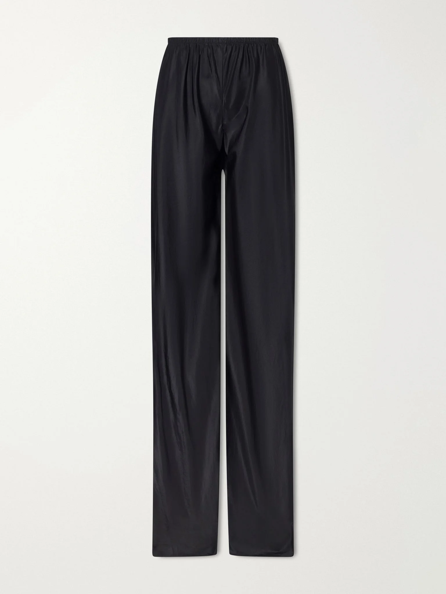 Gala silk wide-leg pants Black - 1