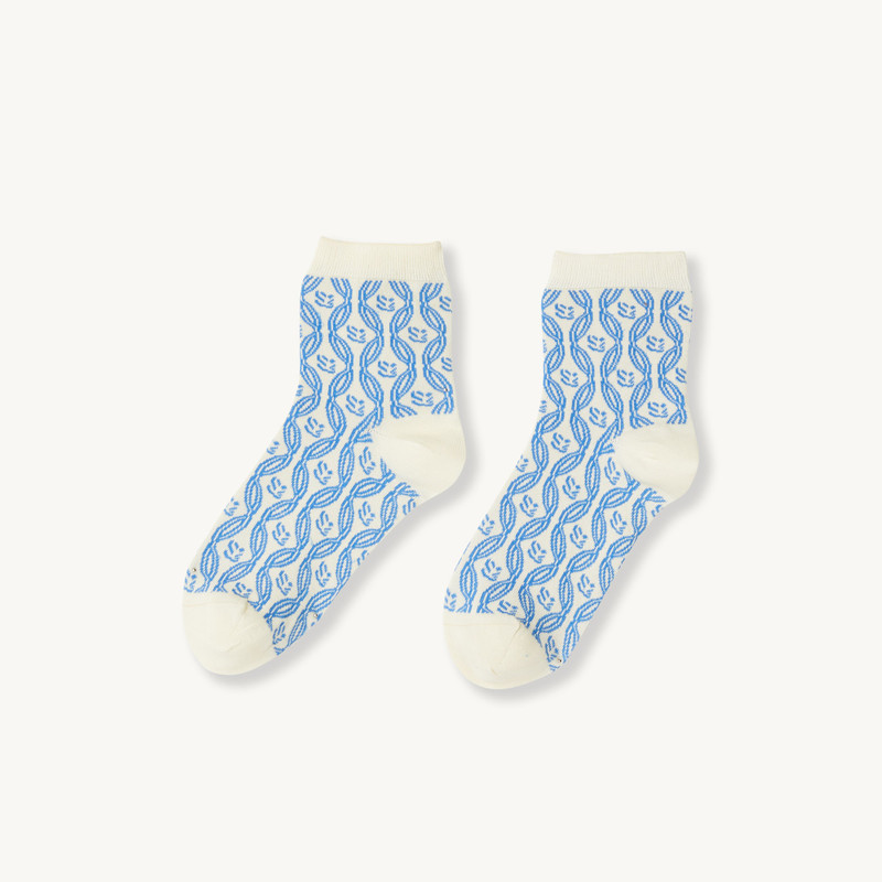 Double S jacquard socks 1