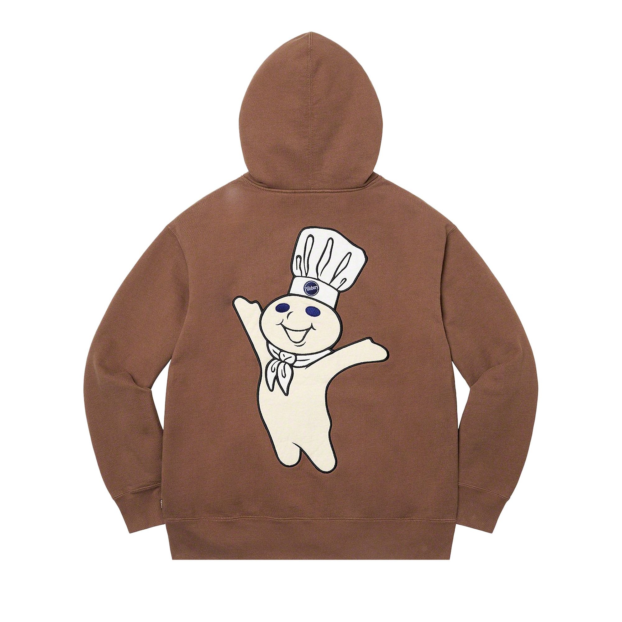 Supreme Doughboy Zip Up Hooded Sweatshirt 'Brown' - 2