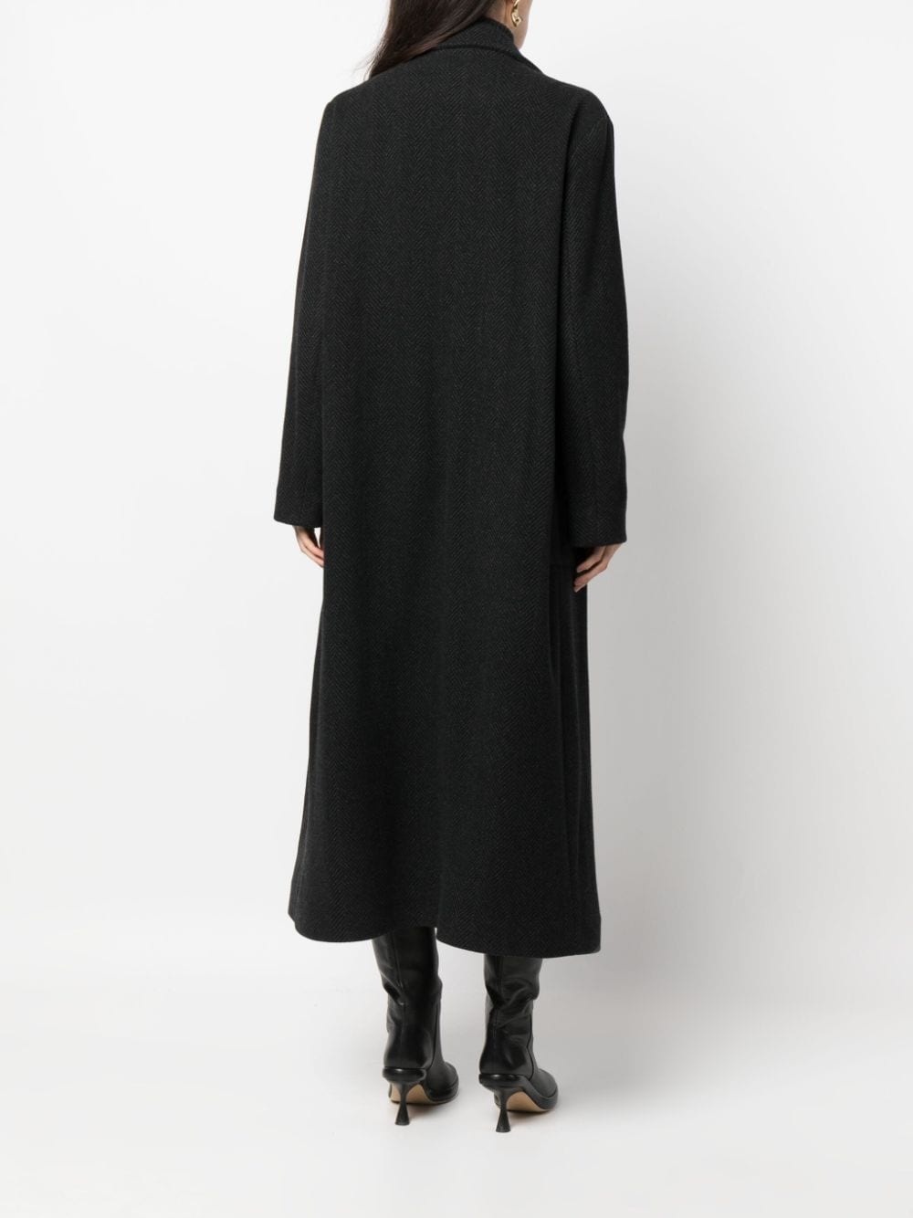 double-breasted cashmere coat - 4