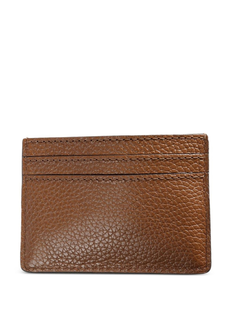 Marc Jacobs logo-lettering leather card holder outlook