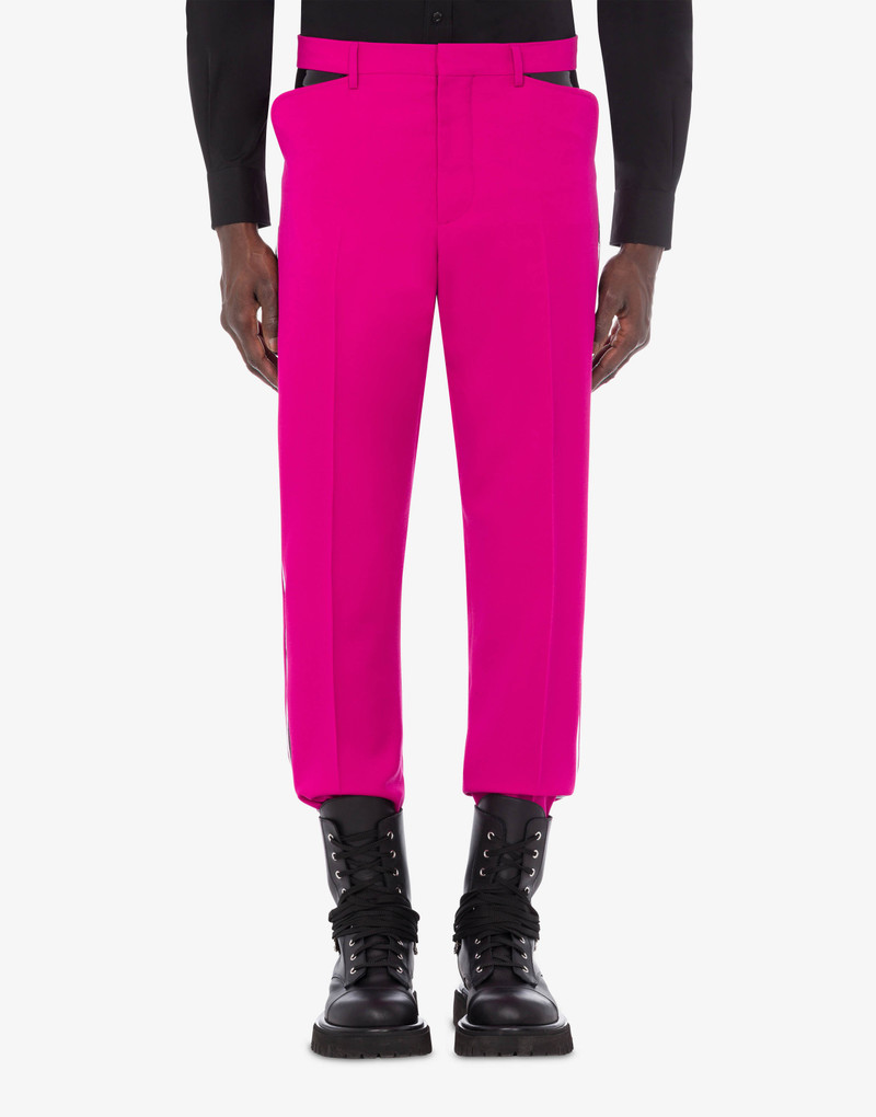 Moschino BONDAGE GRAIN DE POUDRE TROUSERS outlook