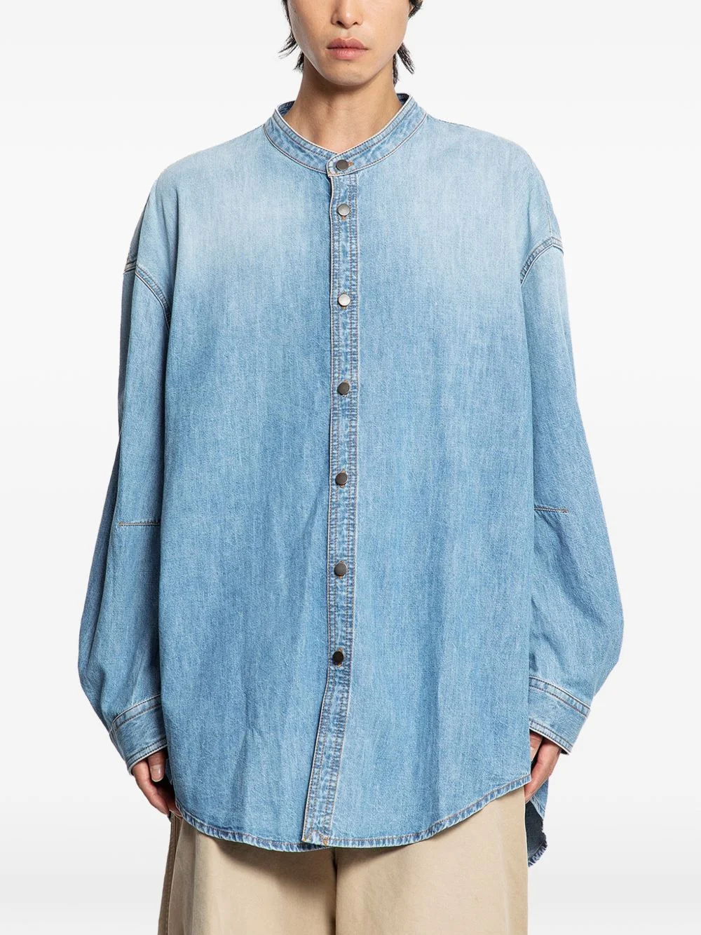 oversized denim shirt - 1