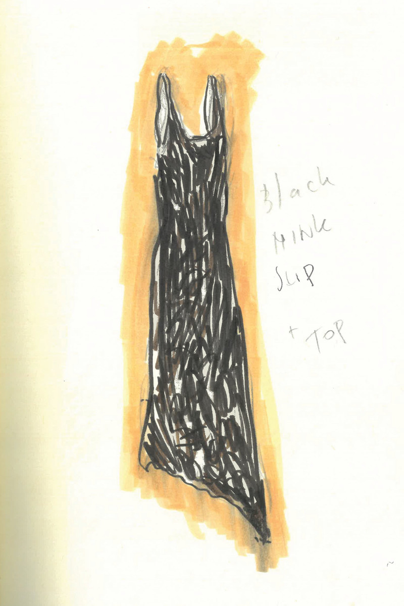 Lyth Raw Cut Dress in Black Recyled Fur 8
