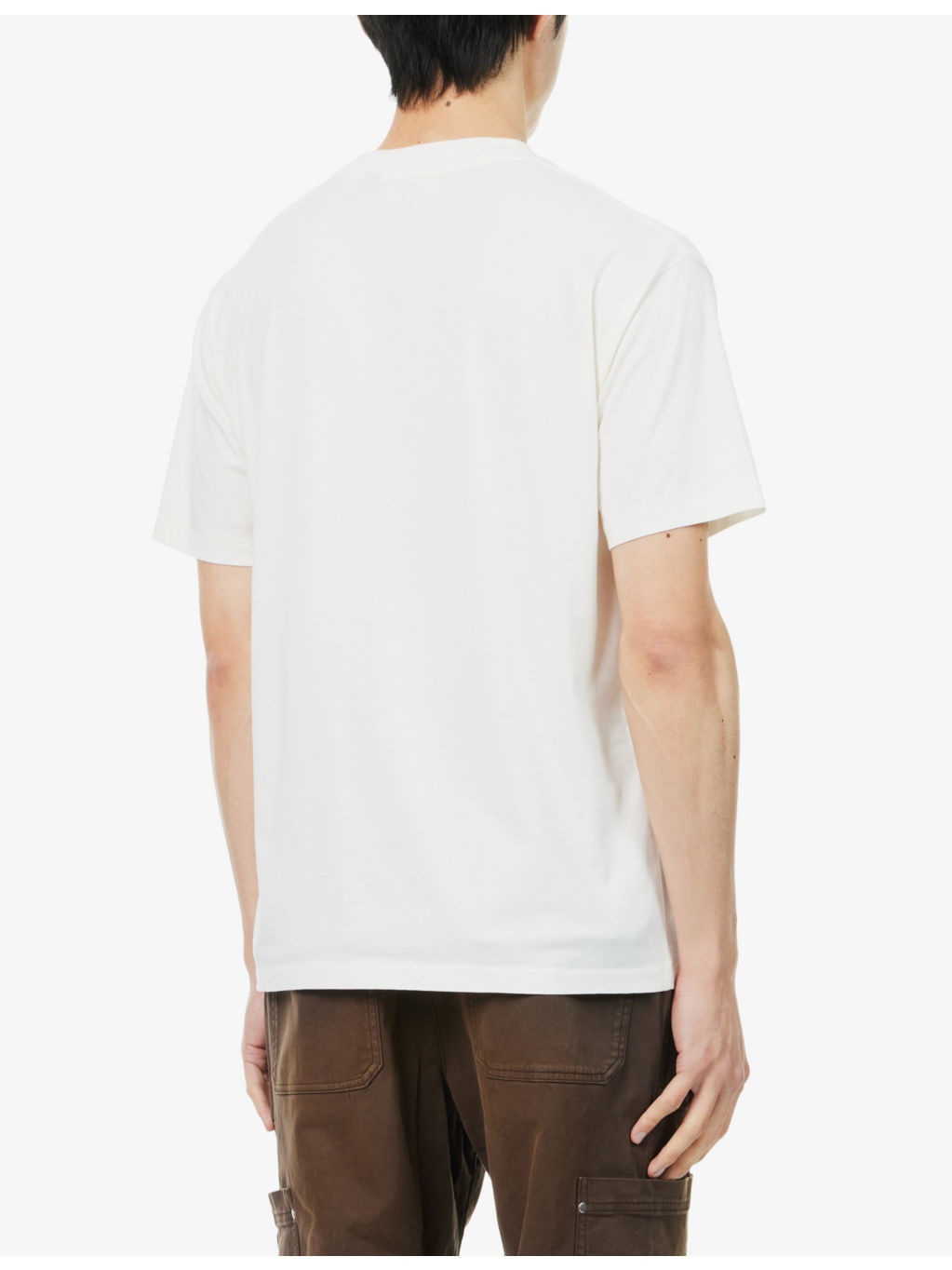 Initial short-sleeves oversized cotton-jersey T-shirt - 4
