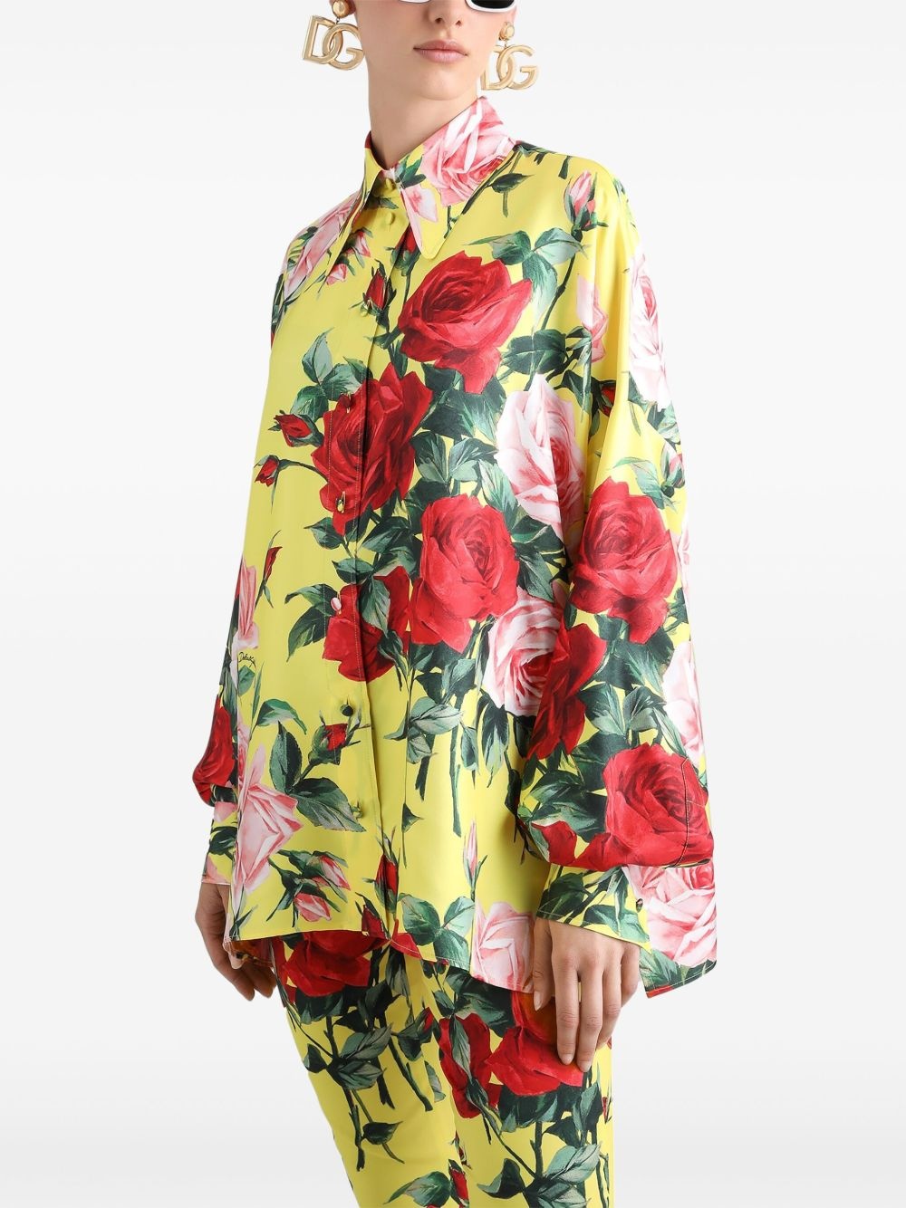 floral-print shirt - 4
