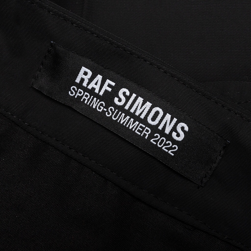 RAF SIMONS WIDE FIT MINI SHORTS WITH DOUBLE PLEATS - BLACK - 4