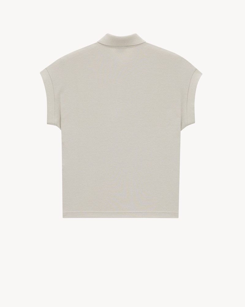 SAINT LAURENT CASSANDRE POLO IN PIQUÉ outlook