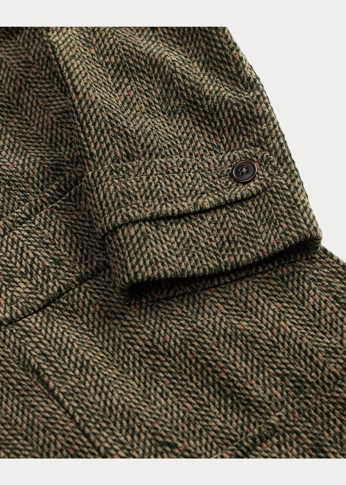 Herringbone-Print Corduroy Topcoat - 9