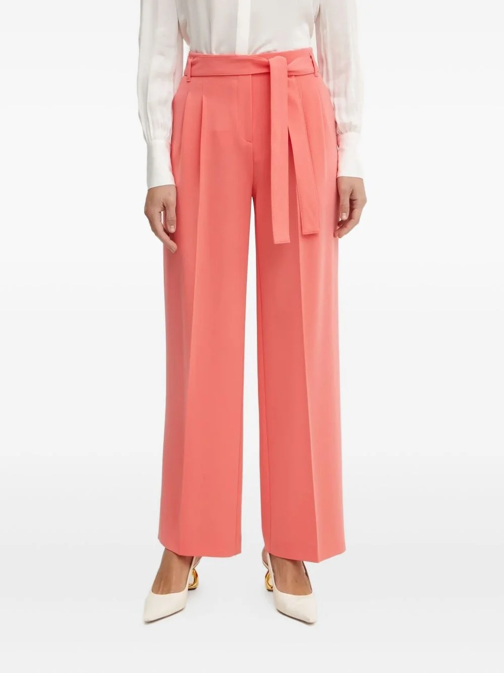 tie-waist trousers - 1