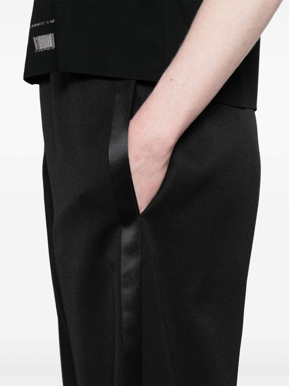 drawstring straight-leg trousers - 5