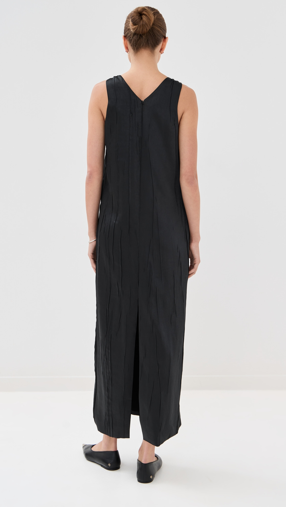 The Keke Deep V Shift Midi Dress - 2