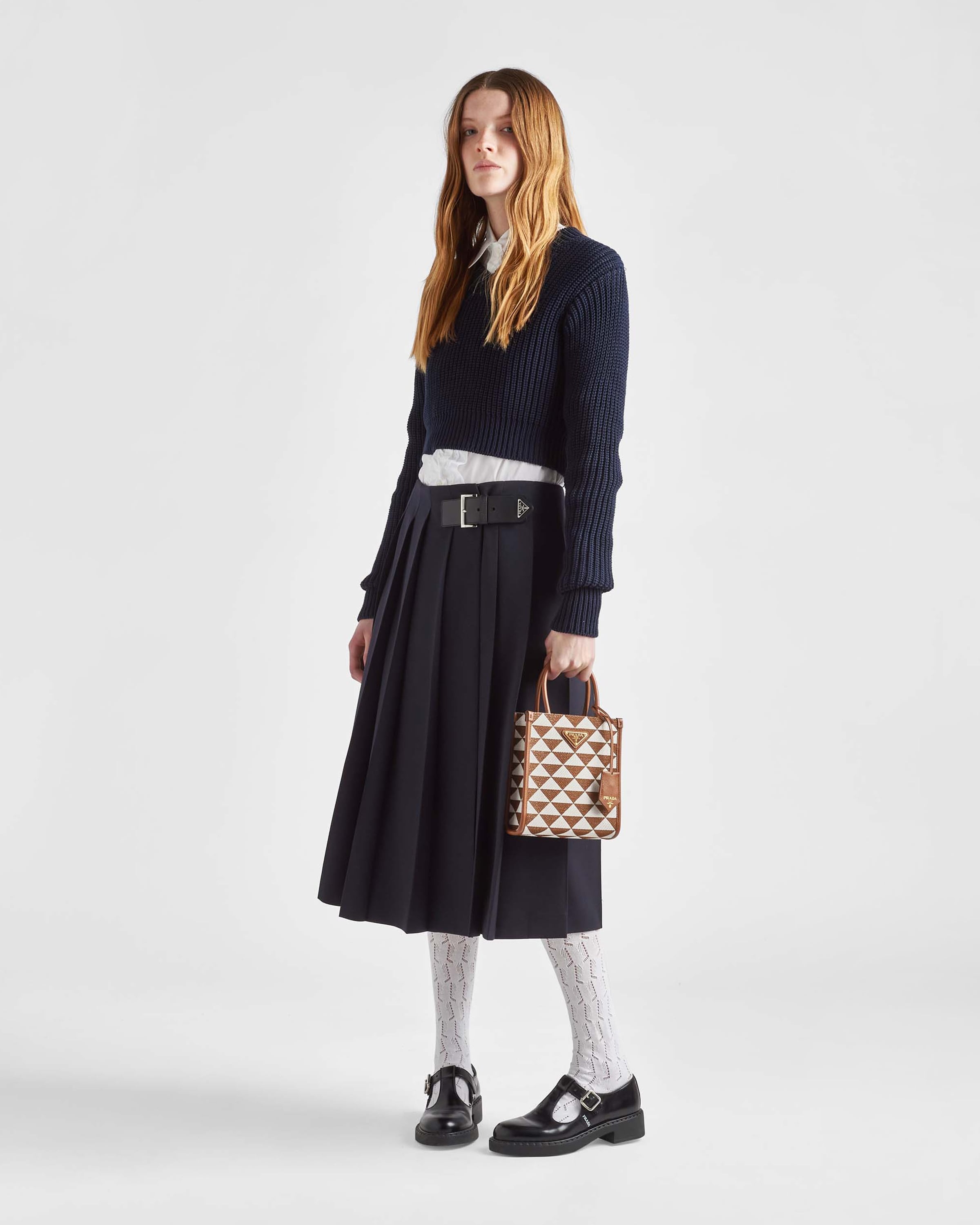 Prada Symbole embroidered fabric mini bag - 8