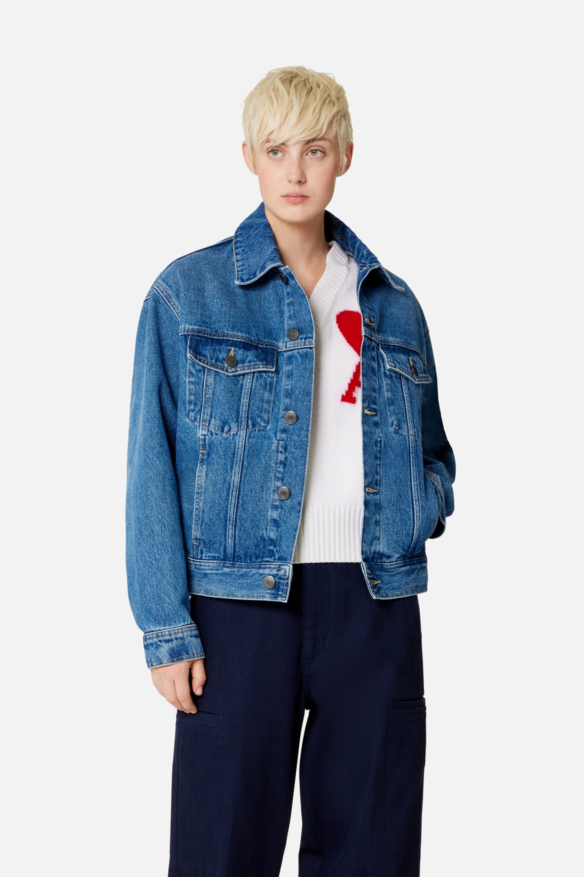 Boxy Fit Denim Jacket - 2
